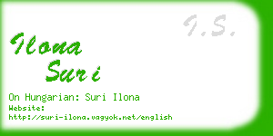 ilona suri business card